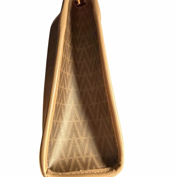 Vintage 80’s Mario Valentino Brown Monogram Clutch Bag with Original Tags - Picture 4 of 10